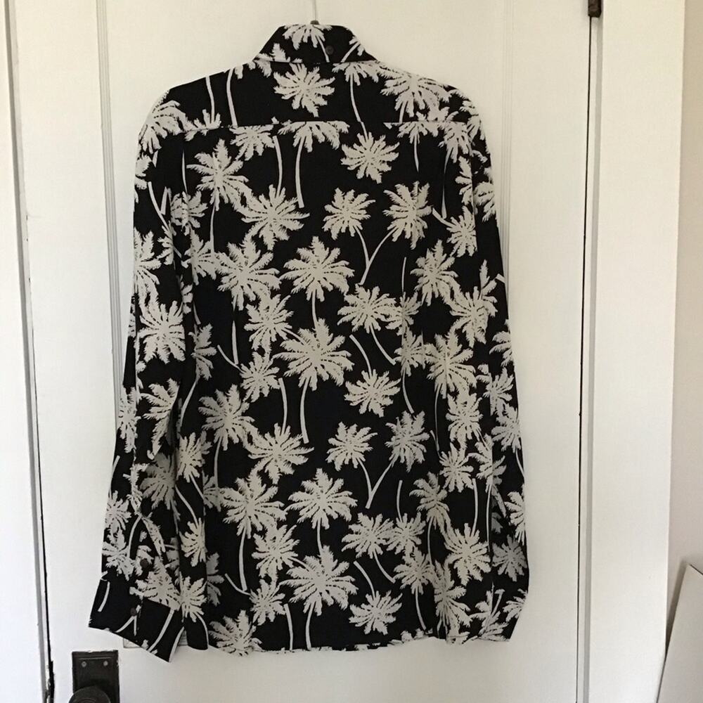 Kenny Flowers Island Classics tropical Black & White Palm tree  shirt. 3XL - Picture 6 of 7